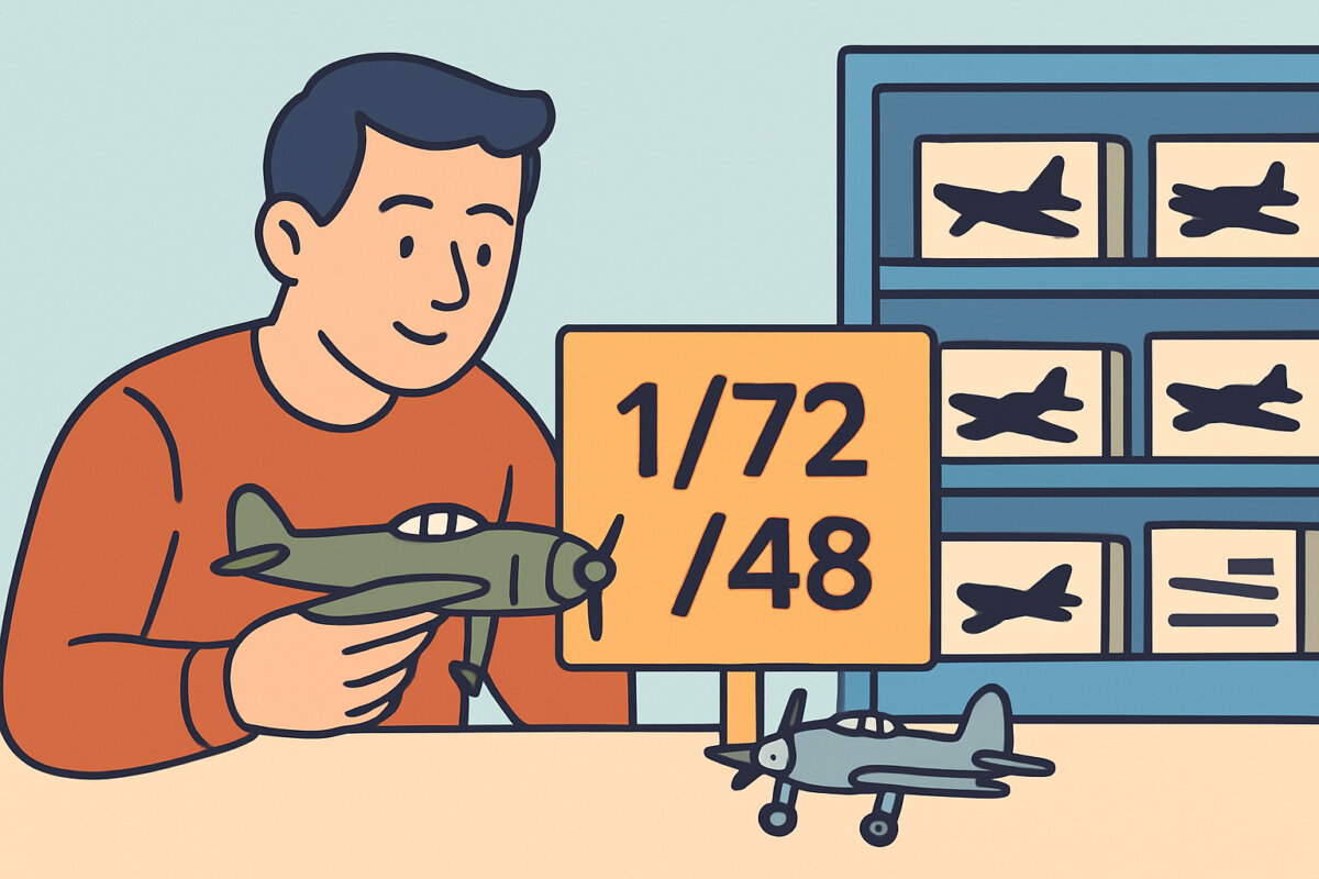 Lentokonemallien mittakaavat – 1/72 ja 1/48 vertailussa